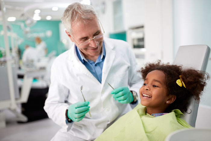 ethnic child at dentist
